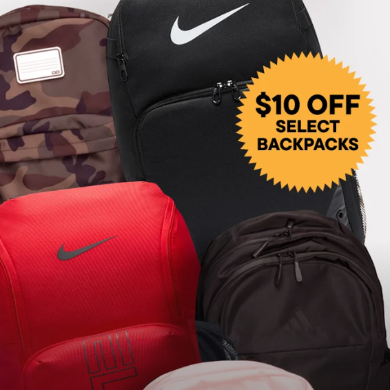 Champs Sports: $10 OFF Select Backpacks