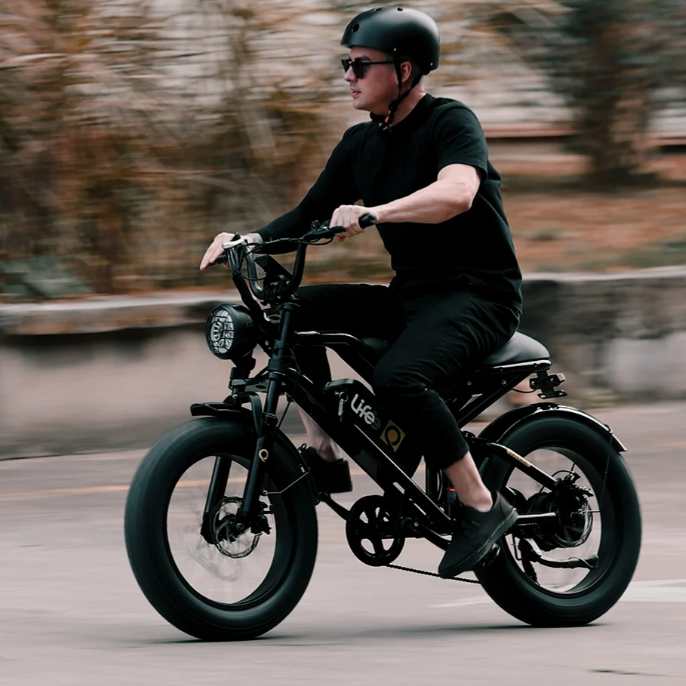 qlifebike: Spark 20x4.0" Moped-Style E-Bike
