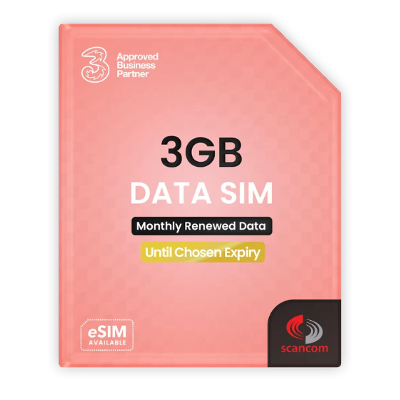 Scancom UK:  All Three Preloaded Data Sims