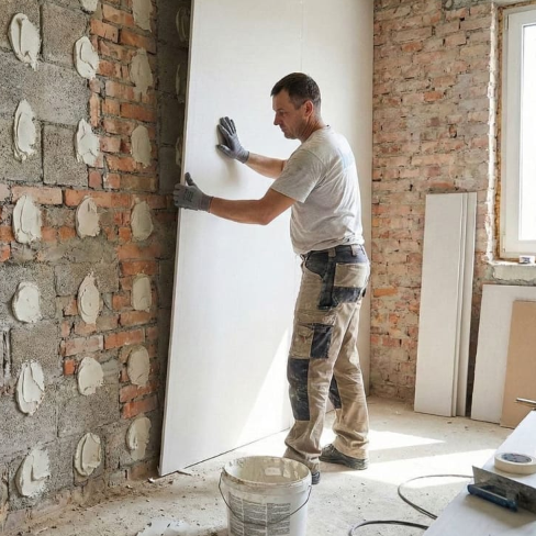 12.5mm Knauf Wallboard Tapered Edge Plasterboard 2400mm x 1200mm