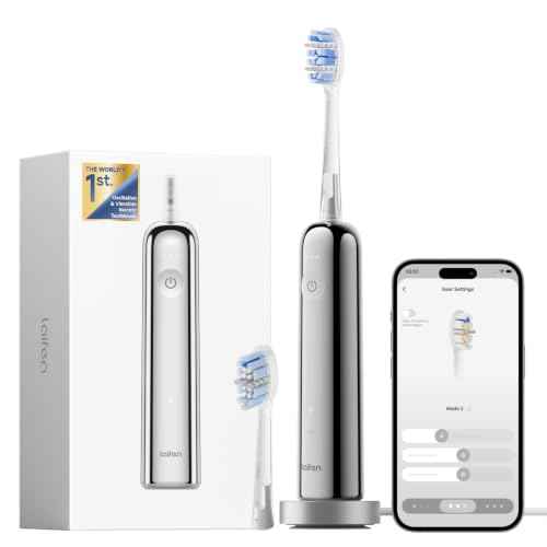 Laifen Wave Pro Toothbrush, 60° Oscillation & WaveMotion, Stainless Steel