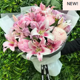 Mr Roses APAC：上新！粉玫瑰百合花束